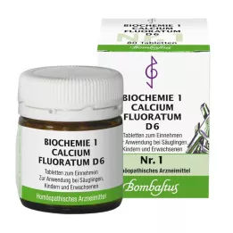 BIOCHEMIE 1 Calcium fluoratum D 6 tabletek, 80 szt