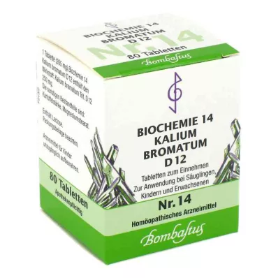 BIOCHEMIE 14 Kalium bromatum D 12 tabletek, 80 szt