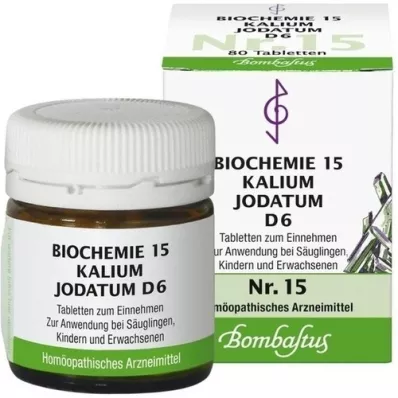 BIOCHEMIE 15 Kalium jodatum D 6 tabletek, 80 szt