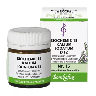 Biochemia 15 jodatum potasu D 12 tabletek, 80 szt Biochemia 15 jodatum potasu D 12 tabletek, 80 szt
