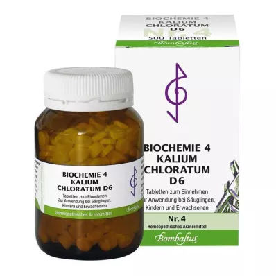 Biochemia 4 Chloratum potasu D 6 tabletek po 500 szt