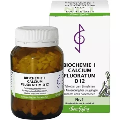 BIOCHEMIE 1 Calcium fluoratum D 12 tabletek, 500 szt
