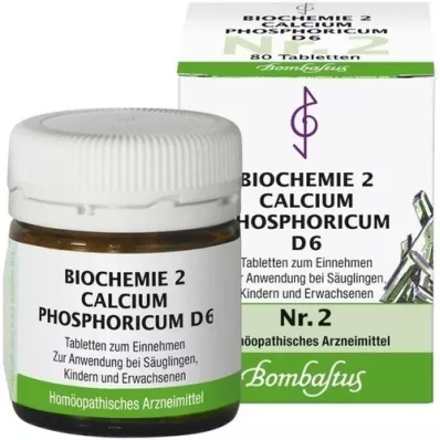 BIOCHEMIE 2 Calcium phosphoricum D 6 tabletek, 80 szt