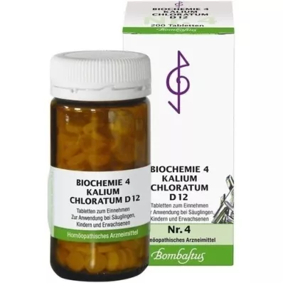 BIOCHEMIE 4 Kalium chloratum D 12 tabletek, 200 szt