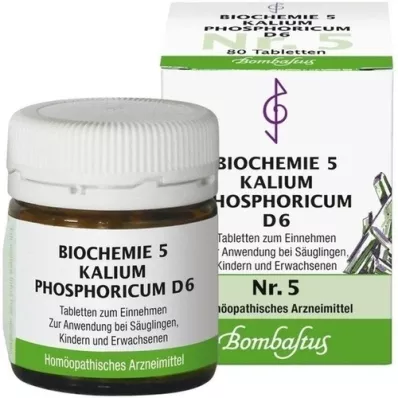 BIOCHEMIE 5 Kalium phosphoricum D 6 tabletek, 80 szt