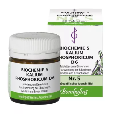 Biochemia 5 Kalium phoricum D 6 tabletek, 80 szt Biochemia 5 Kalium phoricum D 6 tabletek, 80 szt