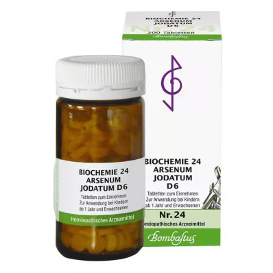 Biochemia 24 Arsenum jodatum D 6 tabletek, 200 szt Biochemia 24 Arsenum jodatum D 6 tabletek, 200 szt