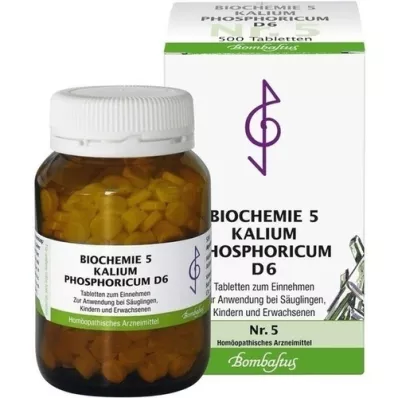 BIOCHEMIE 5 tabletek Kalium phosphoricum D 6, 500 szt