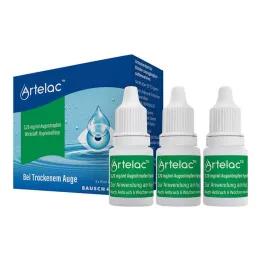 ARTELAC Krople do oczu, 3 x 10 ml
