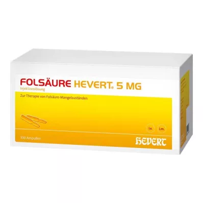 FOLSÄURE HEVERT Ampułki 5 mg, 100 szt