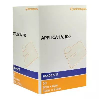 APPLICA Plaster do kaniuli I.V.100 z podkładką chłonną, 50 szt