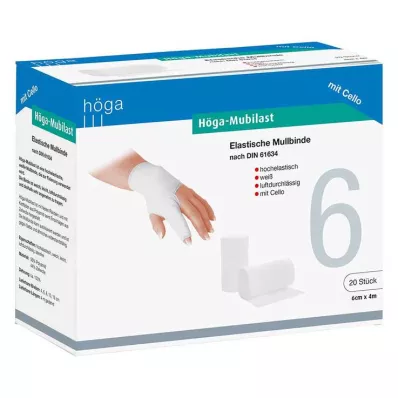 HÖGA-MUBILAST Bandaż mocujący 6 cmx4 z celofanem, 1 szt HÖGA-MUBILAST Bandaż mocujący 6 cmx4 z celofanem, 1 szt