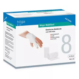 HÖGA-MUBILAST Bandaż mocujący 8 cmx4 z celofanem, 1 szt