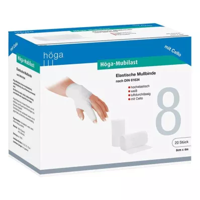 HÖGA-MUBILAST Bandaż mocujący 8 cmx4 z celofanem, 1 szt