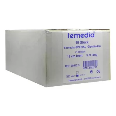 Bandaż gipsowy Temedia Spezial 12 Cmx3 M (10 sztuk)