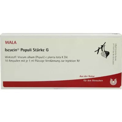 ISCUCIN ampułki Populi Strength G, 10 x 1 ml