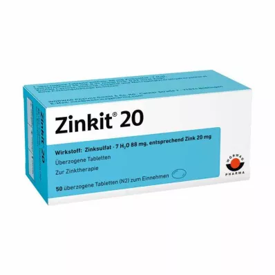 ZINKIT 20 tabletek powlekanych, 50 szt