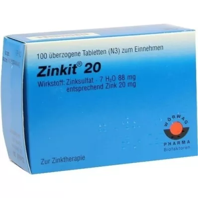 ZINKIT 20 tabletek powlekanych, 100 szt