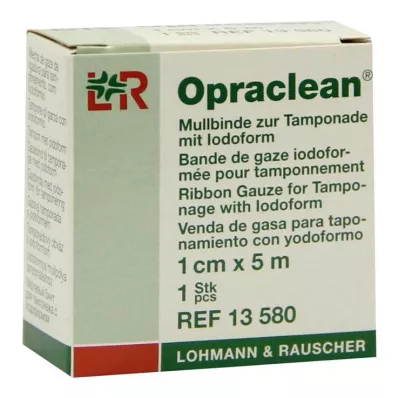OPRACLEAN Opatrunek z gazy na tampon z jodoformem 1 cm x 5 m, 1 szt OPRACLEAN Opatrunek z gazy na tampon z jodoformem 1 cm x 5 m, 1 szt