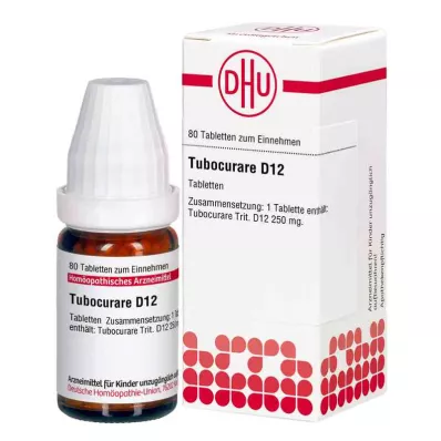 TUBOCURARE D 12 tabletek, 80 szt