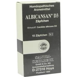 ALBICANSAN Czopki D 3, 10 szt