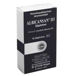 ALBICANSAN Czopki D 3, 10 szt