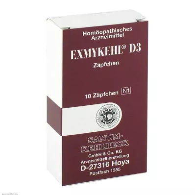 Exmykehl D 3 czopki, 10 szt Exmykehl D 3 czopki, 10 szt