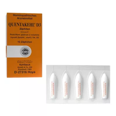 Quentakehl D 3 czopki, 10 szt