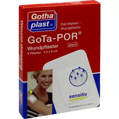 GOTA-POR Plaster na ranę 5x7,2 cm sterylny, 5 szt