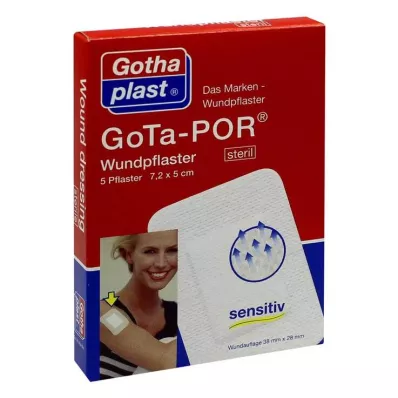 GOTA-POR Plaster na ranę 5x7,2 cm sterylny, 5 szt