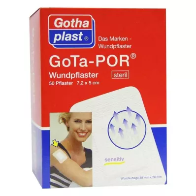 GOTA-POR Plaster na rany 5x7,2 cm sterylny, 50 szt