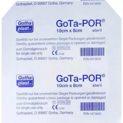 GOTA-POR Sterylny plaster na rany 80x100 mm, 1 szt