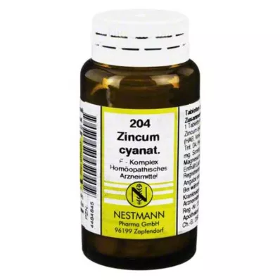 ZINCUM CYANATUM Tabletki F Complex No.204, 120 szt