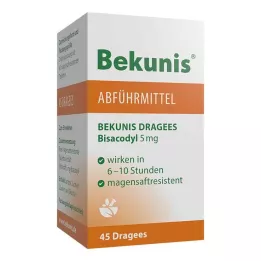BEKUNIS Dragees Bisacodyl 5 mg tabletki powlekane dojelitowo, 45 szt