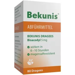 BEKUNIS Dragees Bisacodyl 5 mg tabletki dojelitowe, 80 szt