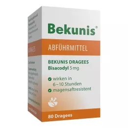BEKUNIS Dragees Bisacodyl 5 mg tabletki dojelitowe, 80 szt