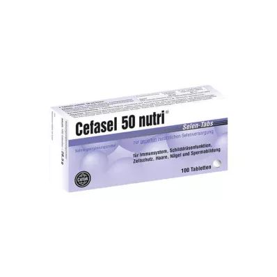 Cefasel 50 nutri Selenium Tabs tabletki, 100 szt Cefasel 50 nutri Selenium Tabs tabletki, 100 szt