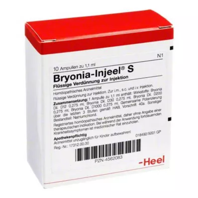 BRYONIA INJEEL Ampułki S, 10 szt