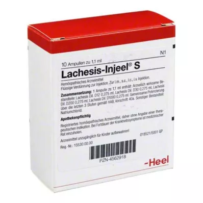Ampułki Lachesis Injeel S, 10 szt Ampułki Lachesis Injeel S, 10 szt