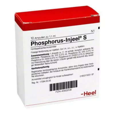 PHOSPHORUS INJEEL Ampułki S, 10 szt PHOSPHORUS INJEEL Ampułki S, 10 szt