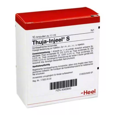 THUJA INJEEL Ampułki S, 10 szt THUJA INJEEL Ampułki S, 10 szt