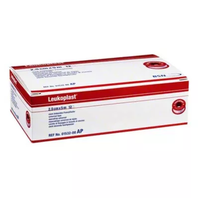 LEUKOPLAST 2,5 cmx5 m, 12 szt