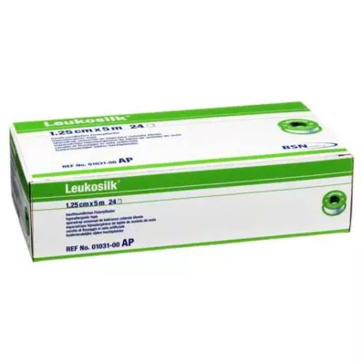 LEUKOSILK 1,25 cmx5 m, 24 szt