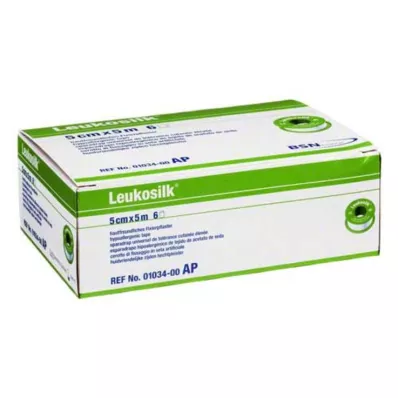 LEUKOSILK 5 cmx5 m, 6 szt