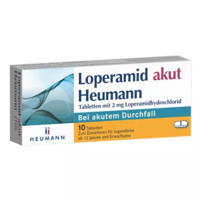 LOPERAMID akut Heumann tabletki, 10 szt LOPERAMID akut Heumann tabletki, 10 szt