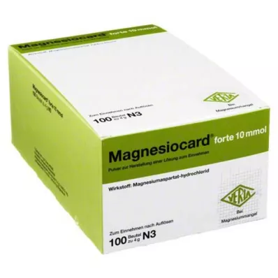 MAGNESIOCARD forte 10 mmol Plv.z.Her.e.Ls.z.Einn., 100 szt MAGNESIOCARD forte 10 mmol Plv.z.Her.e.Ls.z.Einn., 100 szt