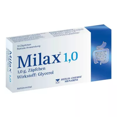 MILAX 1,0 czopki, 10 szt MILAX 1,0 czopki, 10 szt