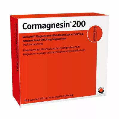 CORMAGNESIN 200 ampułek, 10 x 10 ml CORMAGNESIN 200 ampułek, 10 x 10 ml