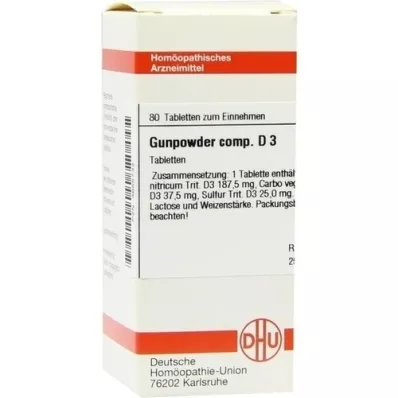 GUNPOWDER tabletki comp.D 3, 80 szt