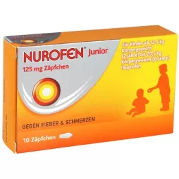 NUROFEN Czopki Junior 125 mg, 10 szt